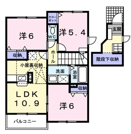 パールハイツ2の物件間取画像